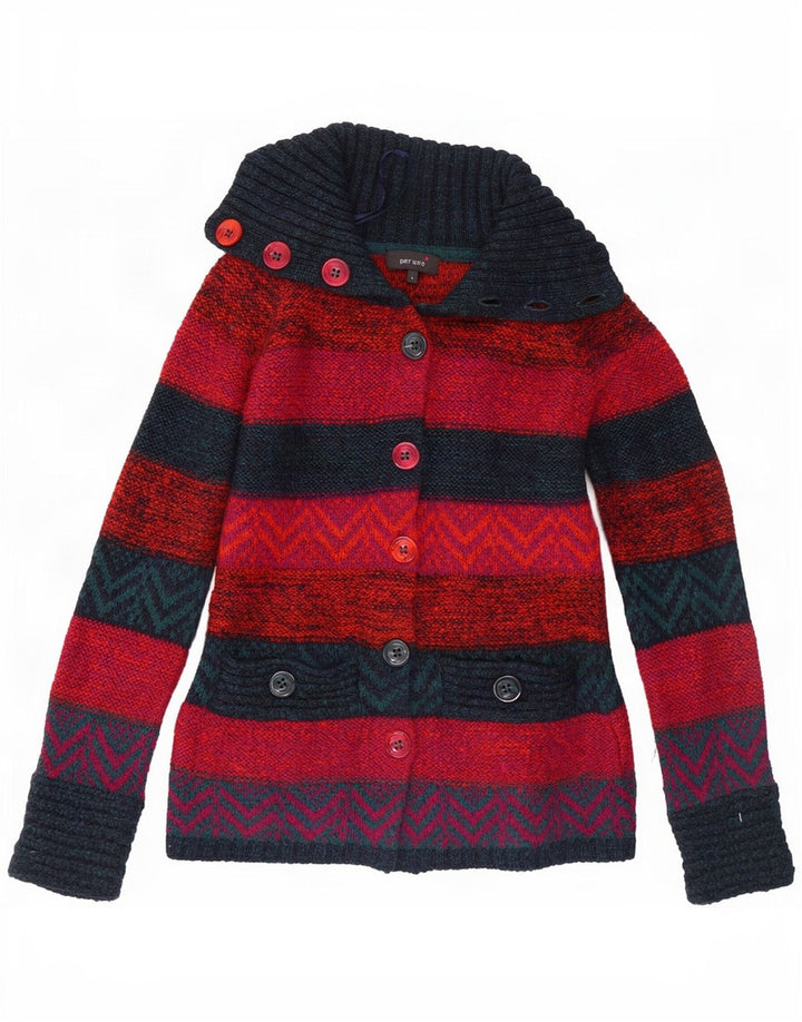 Marks & Spencer Dame Per Una Cardigan Sweater UK 10 Small Multicolored