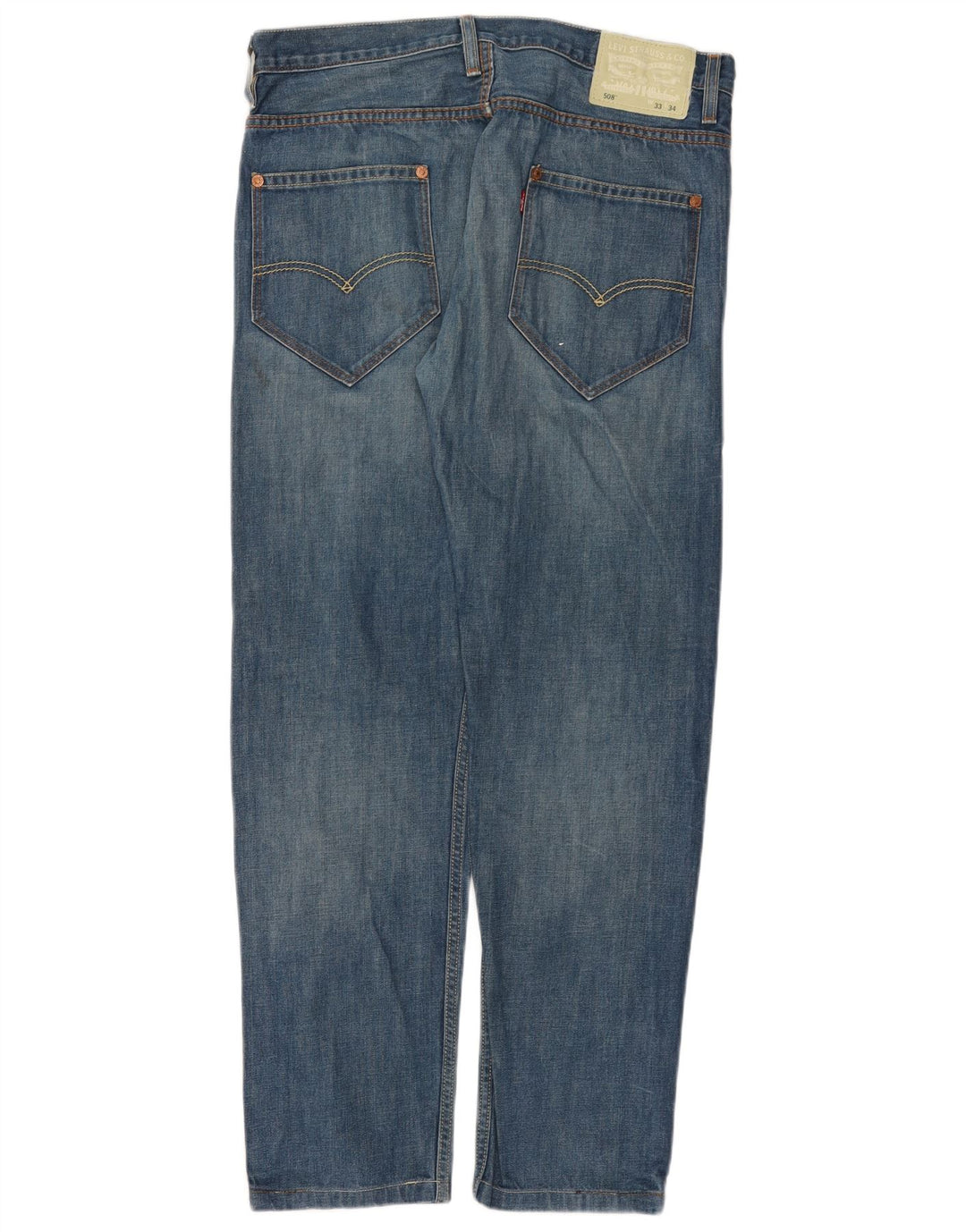 Levi's Herre 508 Slim Jeans W33 L31 Blå Bomuld