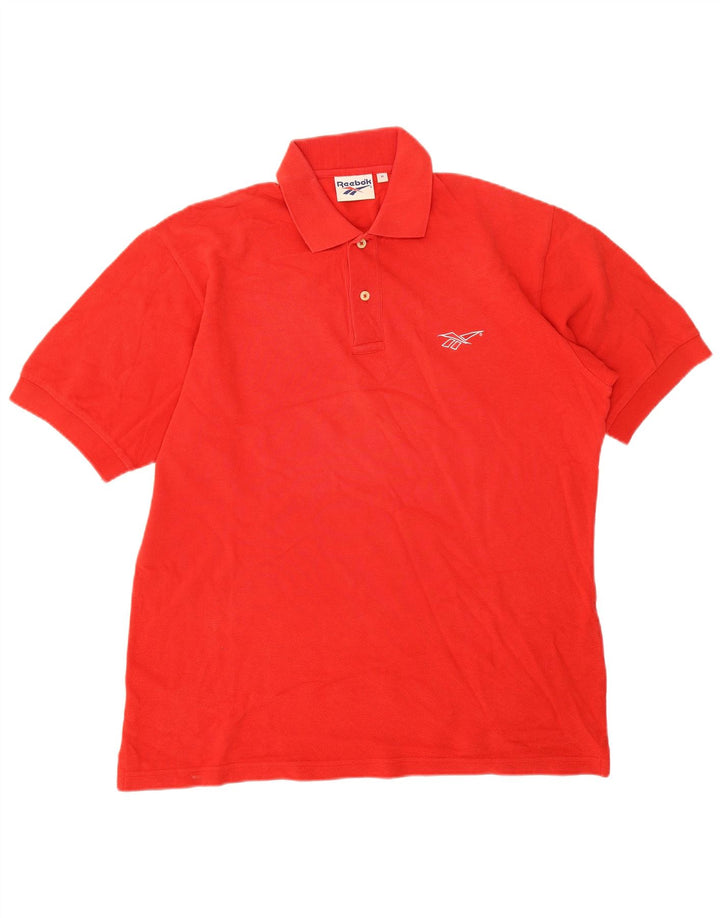 Reebok herre poloshirt Medium rød bomuld