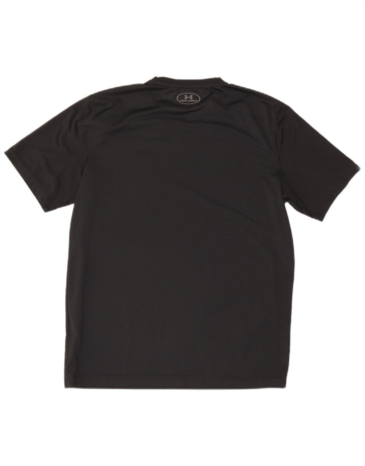 Under Armour Herre Heat Gear T-Shirt Top Stor Sort Polyester