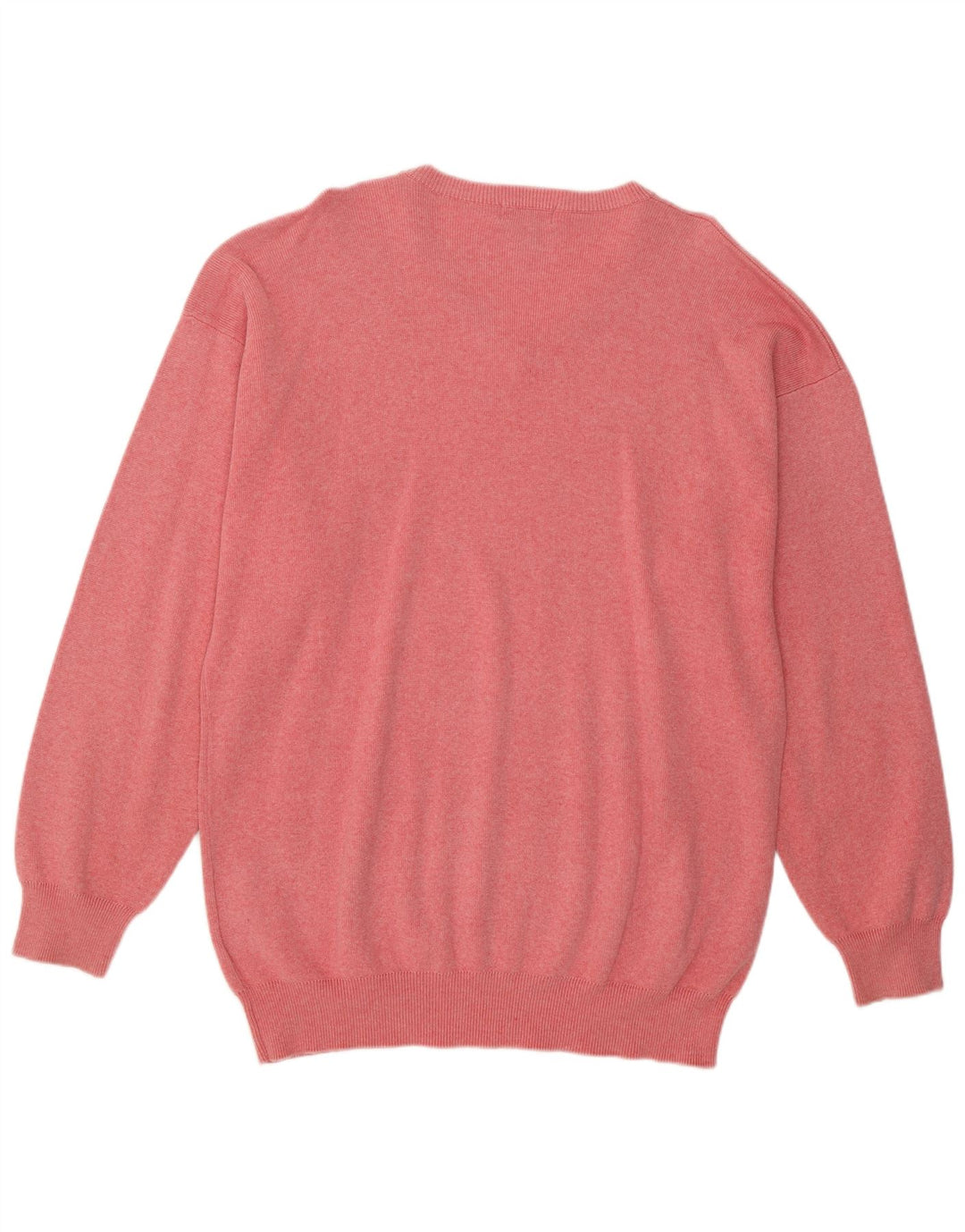 GANT Herre V-hals sweater XL Pink Flecked Bomuld