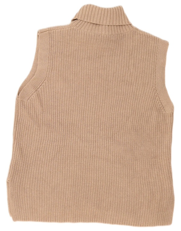 Marks & Spencer Dame Longline Oversized Vest Tank Top UK 10 Small Beige