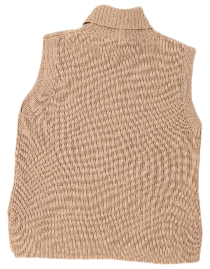 Marks & Spencer Dame Longline Oversized Vest Tank Top UK 10 Small Beige