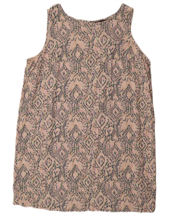 Marks & Spencer Dame Ærmeløs Shift Dress UK 22 3XL Flerfarvet Ikat