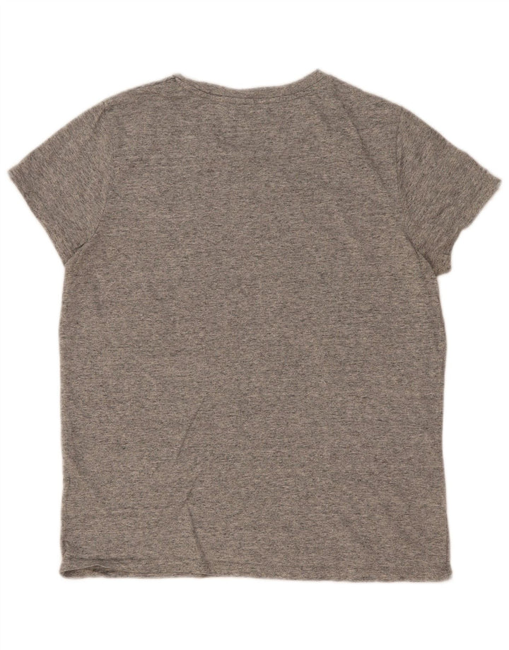 Levi's Dame Grafisk T-Shirt Top UK 12 Medium Grå