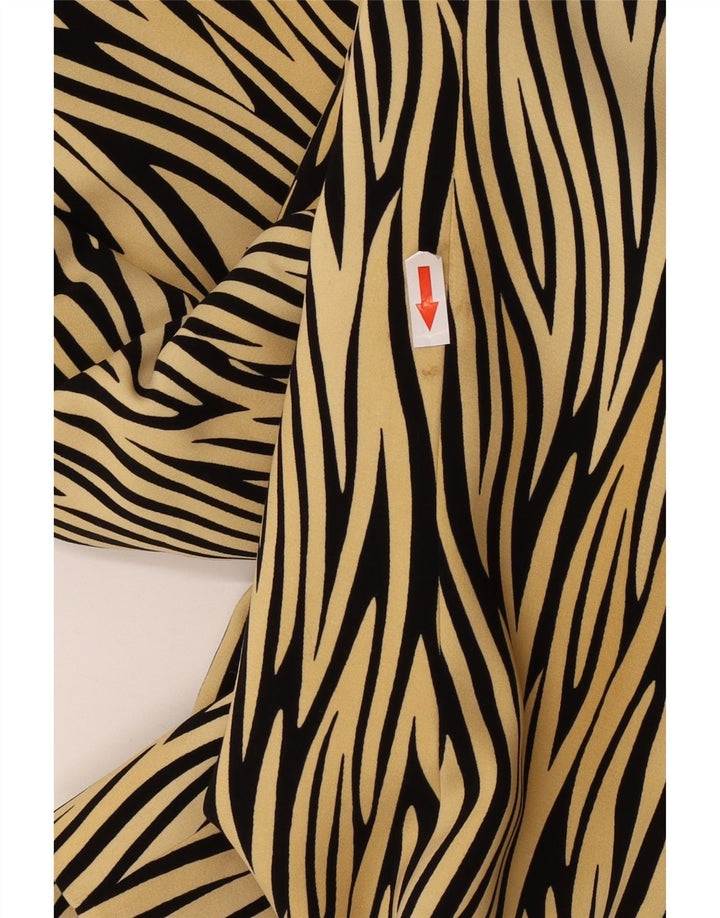 Basler Dame 1 Knap Blazer Jacket UK 14 Medium Yellow Animal Print