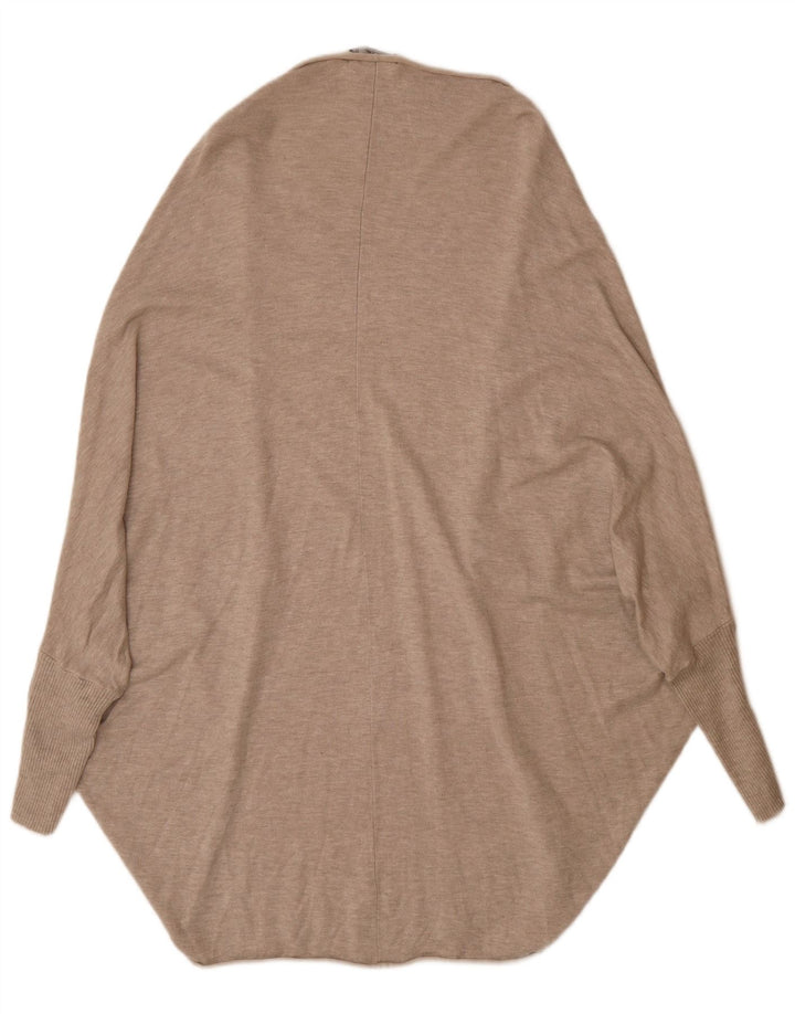Zara Dame Poncho Cardigan Sweater UK 14 Medium Beige
