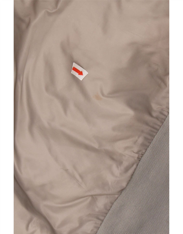 Nike Polstret jakke med hætte til mænd UK 36 Small Grey Colourblock Polyester