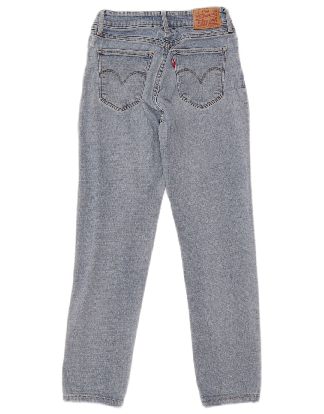 LEVI'S Dame 711 Skinny Jeans W26 L26 Blå