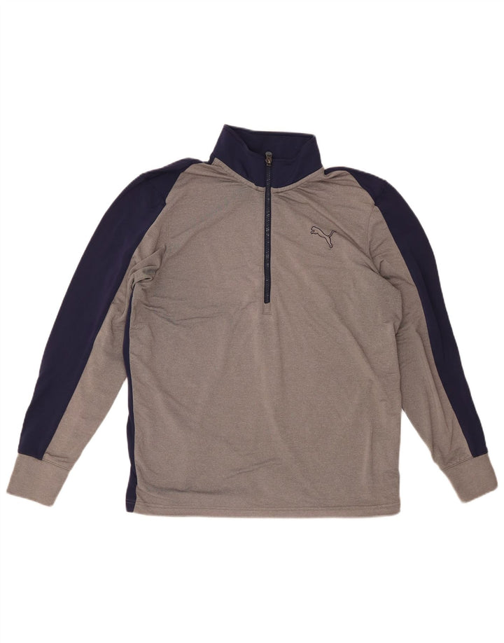 Herre Zip Neck Pullover Træningsdragt Top Medium