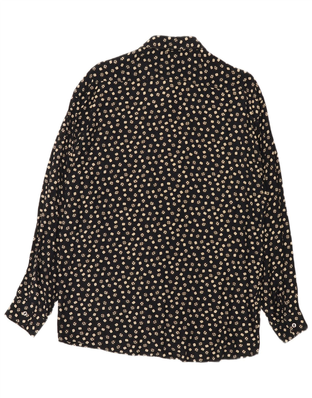 Tipo'S Herreskjorte Medium Black Floral Viscose