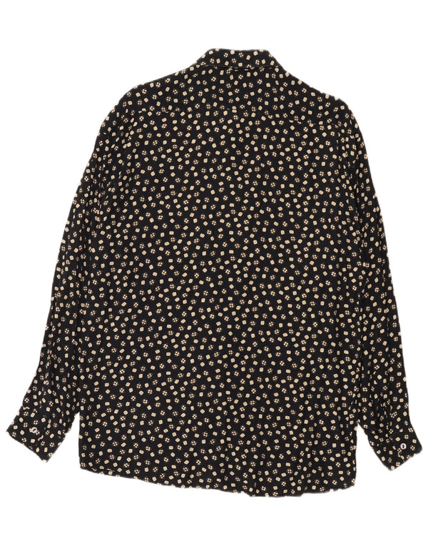 Tipo'S Herreskjorte Medium Black Floral Viscose