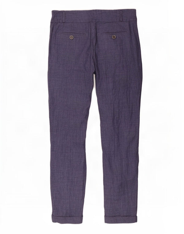Zara Dame Slim Chino Bukser XS W24 L26 Marineblå