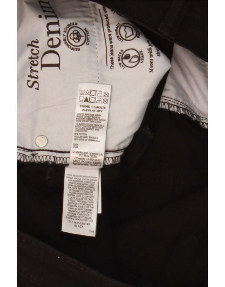 Marks & Spencer Herre Slim Jeans W32 L29 Sort Bomuld