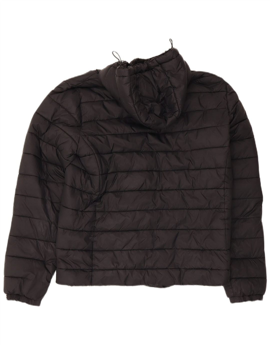 Superdry Herre hættepolstret jakke UK 40 Stor sort nylon