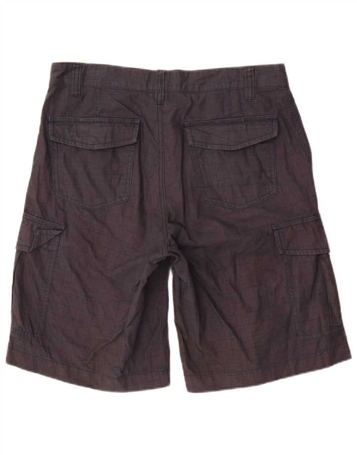 Dacks Herre Cargo Shorts IT 50 Large W32 Marineblå Geometrisk Bomuld