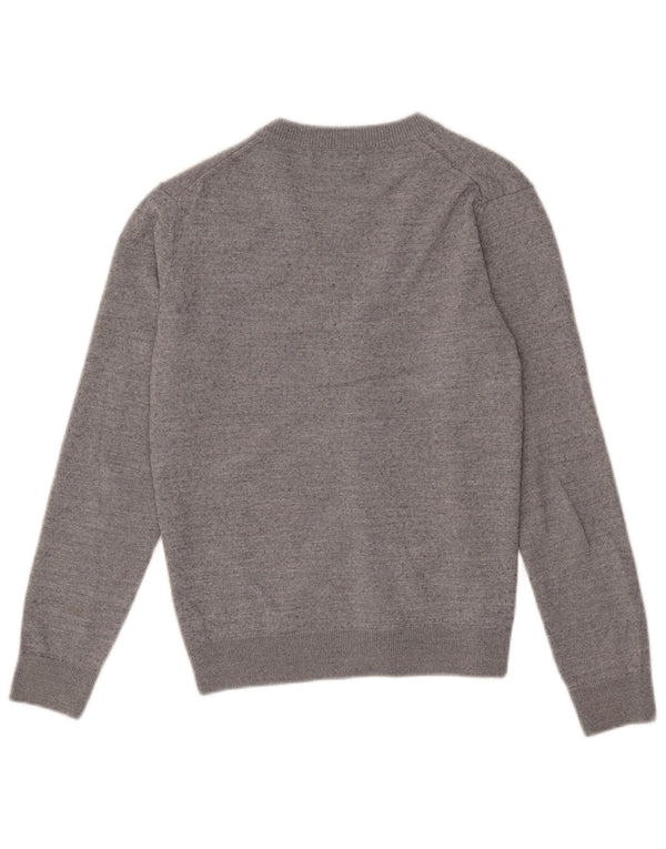 Zara Herre cardigan sweater Medium Grey Flecked