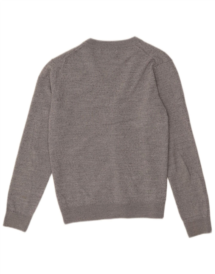 Zara Herre cardigan sweater Medium Grey Flecked