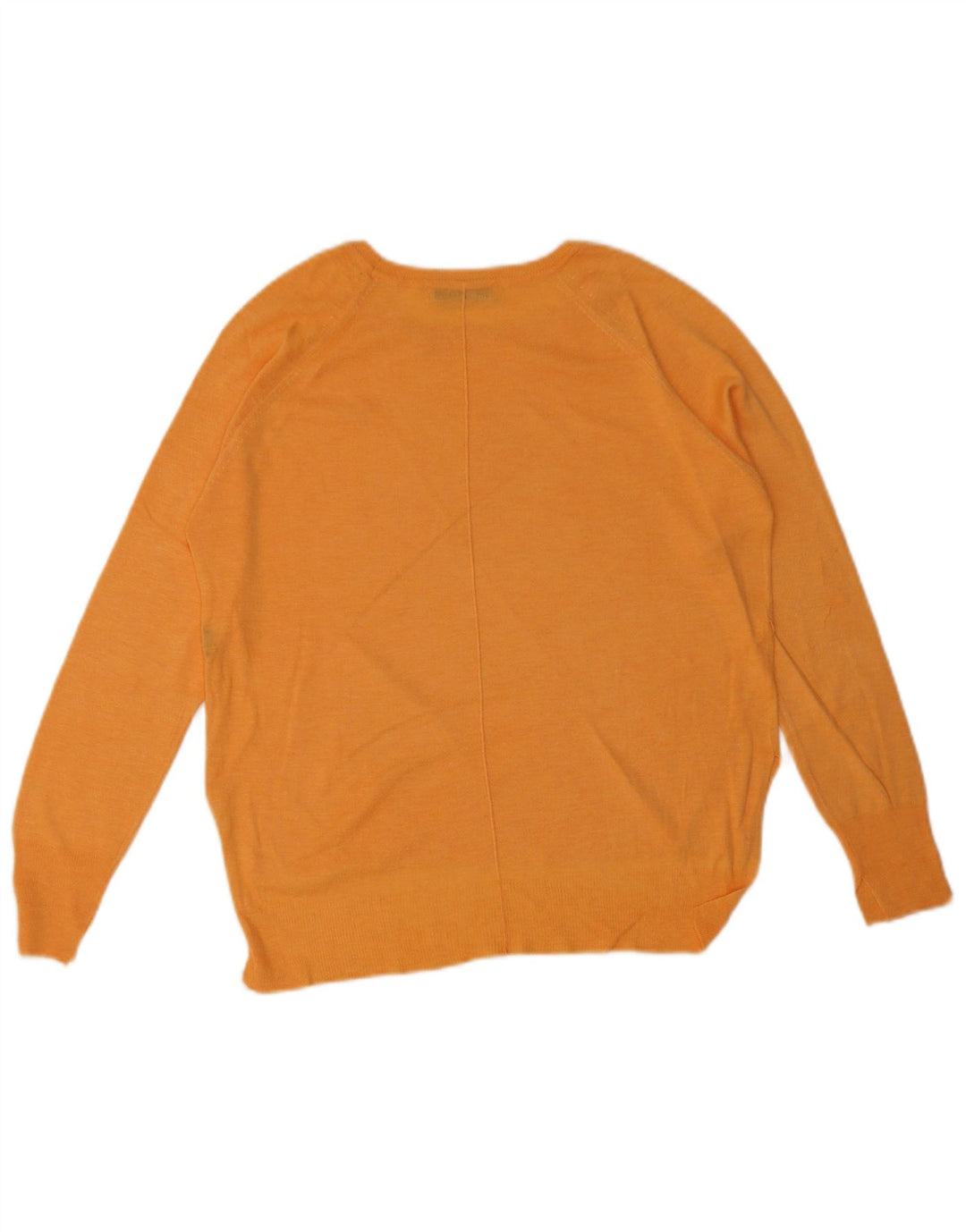 Zara Dame Boat Neck Jumper Sweater UK 14 Medium Orange