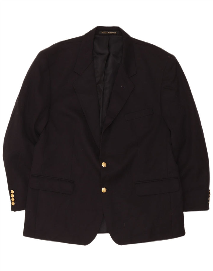Marks & Spencer Herre St. Michael 2 Button Blazer Jacket UK 44 XL Sort