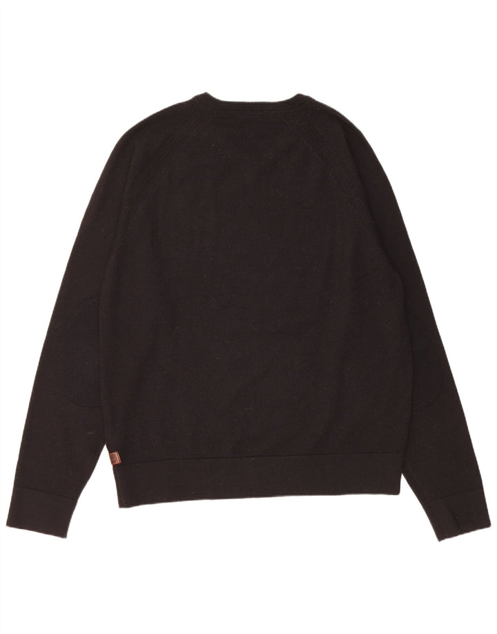 Timberland Herre Regular Fit V-hals sweater Stor sort uld