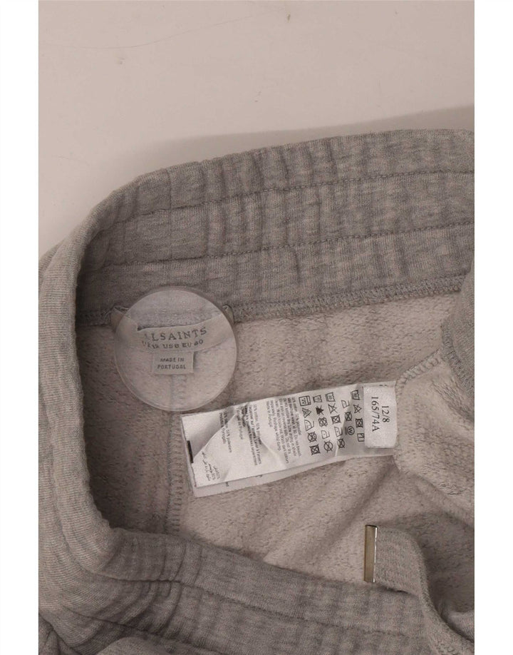 All Saints Dame træningsdragt Bukser Joggers UK 12 Medium Grey Bomuld
