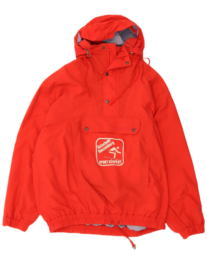 Schoffel Herre Grafisk Hætte Anorak Jakke IT 52 XL Rød Nylon
