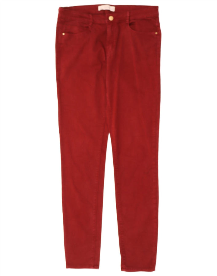 ZARA Womens Skinny Jeans EU 42 Large W32 L31 Red