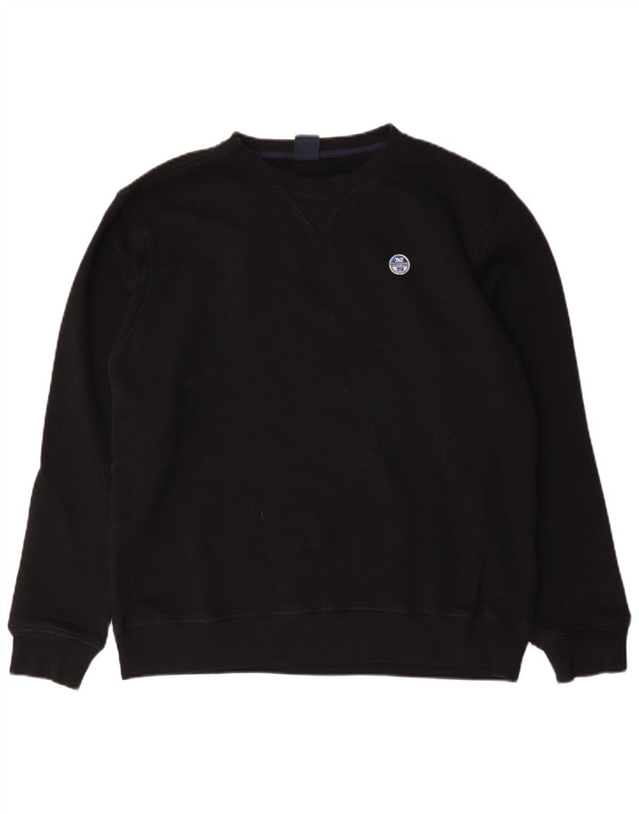 North Sails Herre Sweatshirt Jumper Stor Sort Bomuld