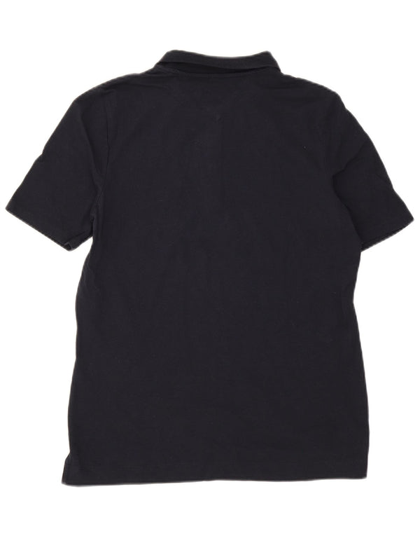 Tommy Hilfiger Dame Regular Fit Polo Shirt UK 12 Medium Navy Blue Bomuld
