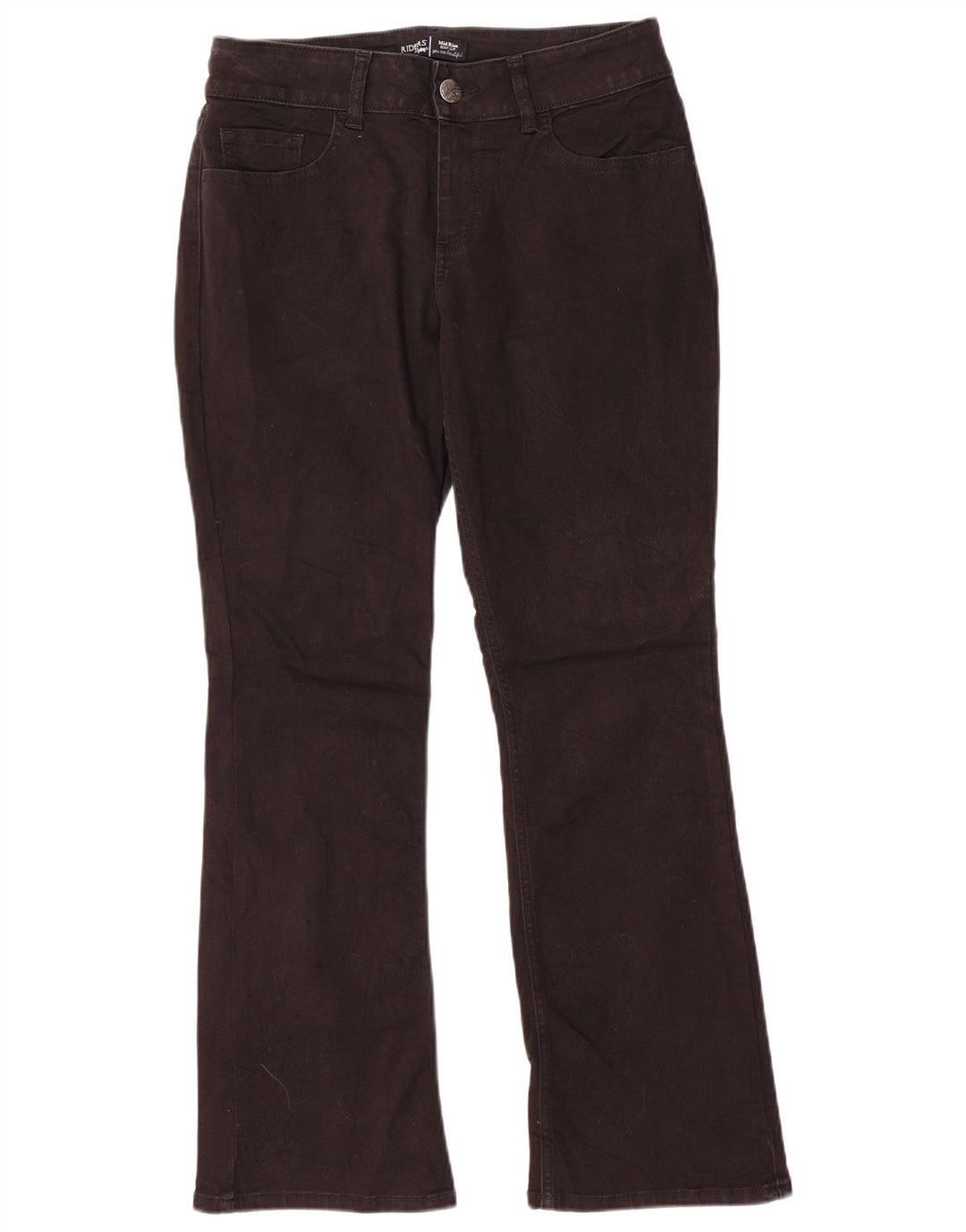 Lee Womens Riders Mid Rise Bootcut Jeans US 8 Medium W30 L29 Black Bomuld