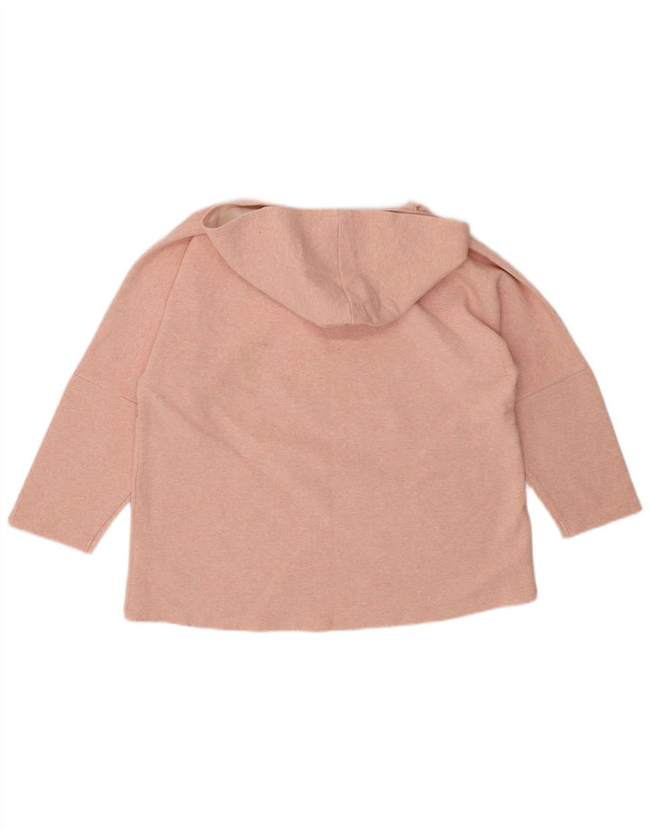 JACK WILLS Oversized hættetrøje til kvinder UK 10 Small Pink Flecked
