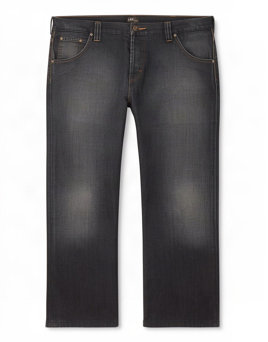 Lee Herre Flint Straight Jeans W38 L28 Marineblå Bomuld