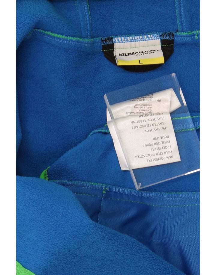 KILIMANJARO Mens Hooded Windbreaker Jacket UK 40 Large Green Polyester