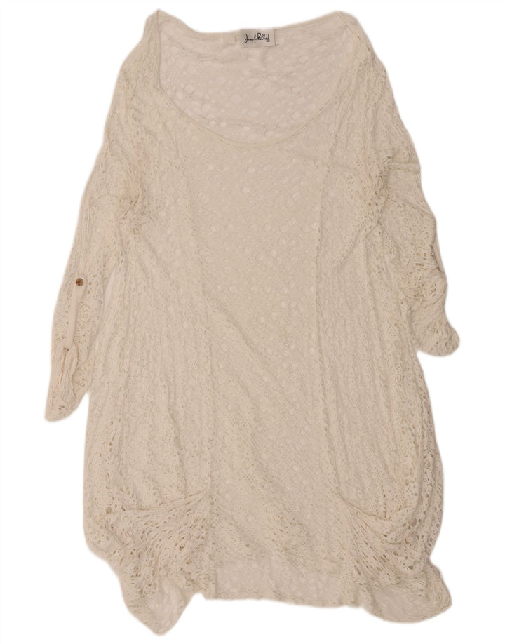 JOSEPH RIBKOFF Womens Beach Shift Dress UK 14 Medium White