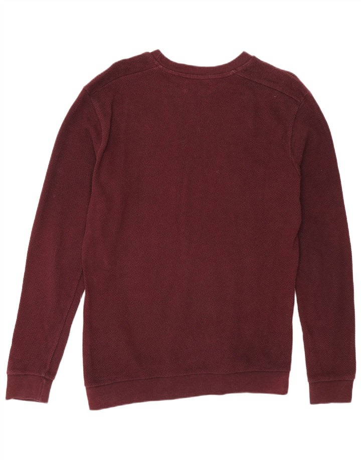 Zara Sweatshirt til mænd Medium Bourgogne bomuld