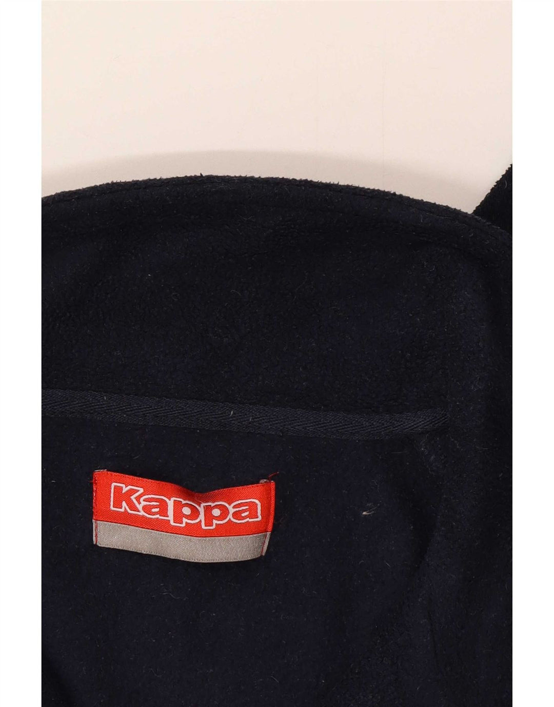 Kappa herre lynlås hals fleece jumper stor marineblå