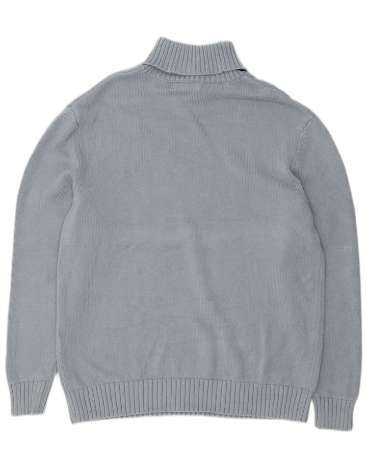 Zara Herre Rullehalstrøje Sweater Stor Blå