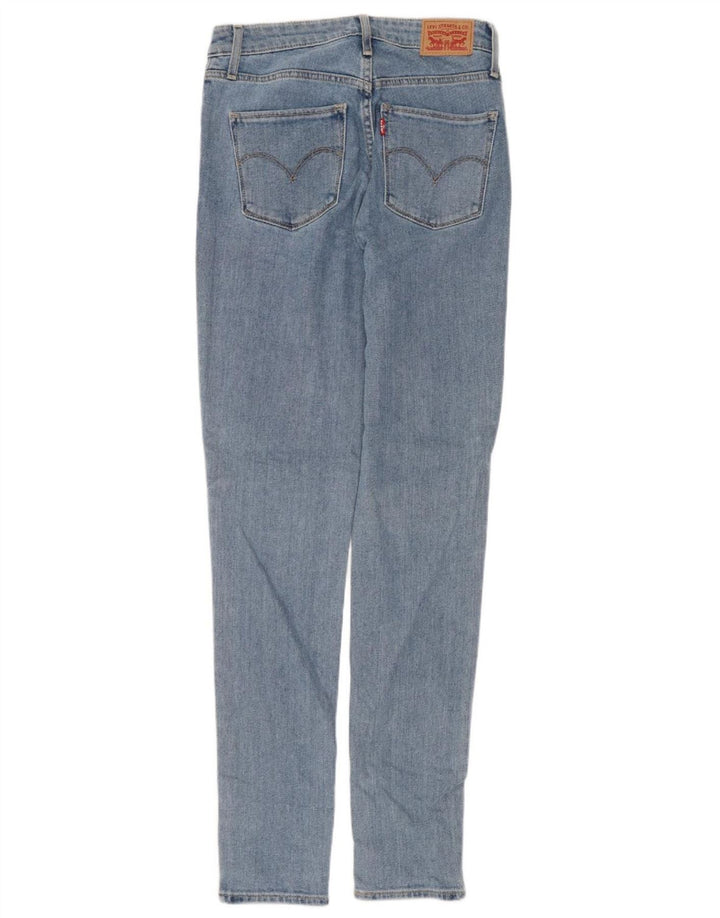 Levi's Dame 721 Skinny Jeans med høj talje W27 L32 blå bomuld