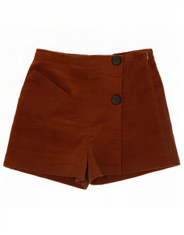 Zara Girls Corduroy Shorts 13-14 år W24 Brun
