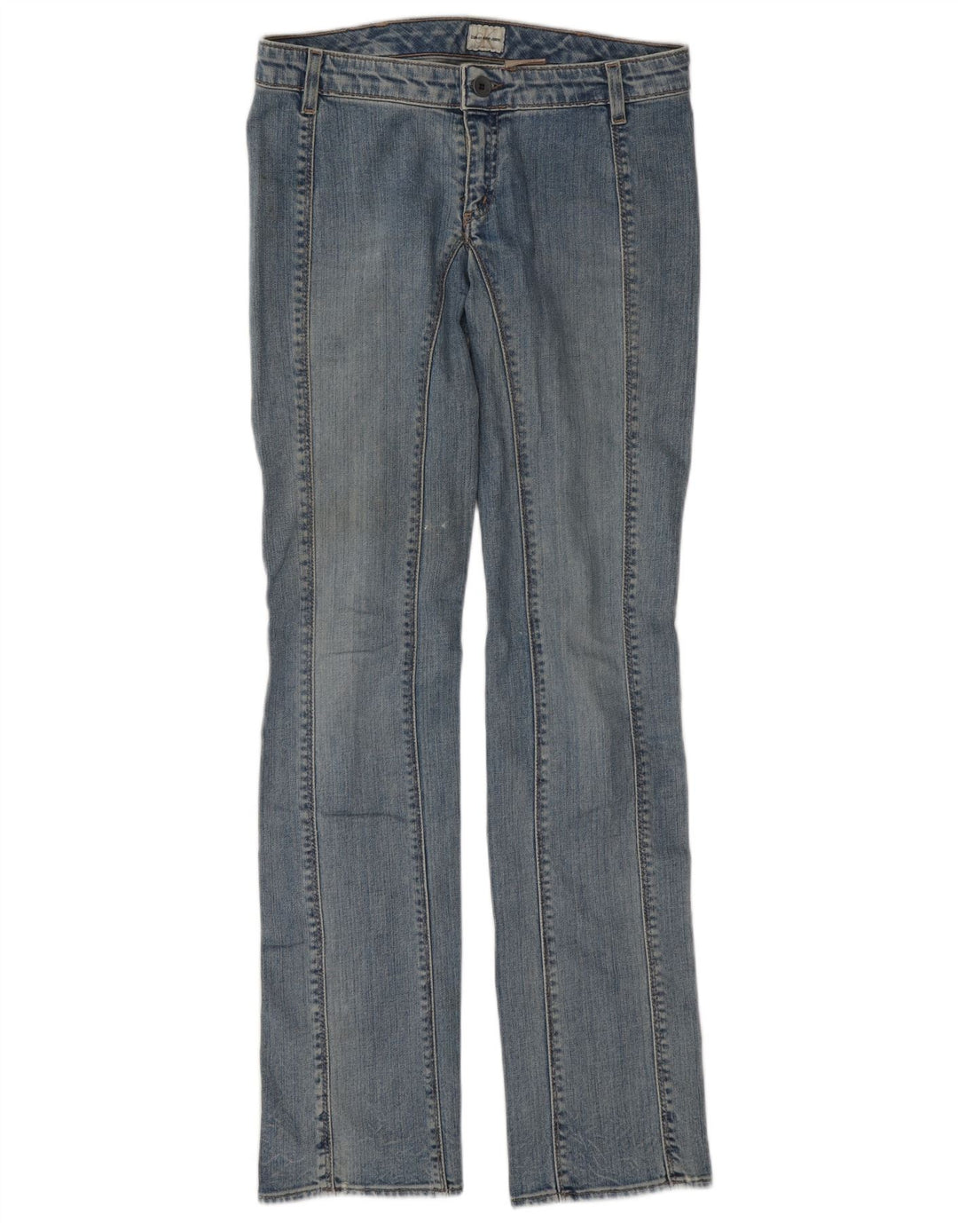 Calvin Klein Dame Straight Jeans W29 L35 Blå Bomuld