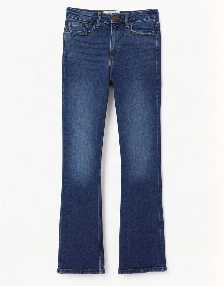 Fat Face Dame Brooke Bootcut Jeans UK 12 Medium W28 L29 Blå Bomuld