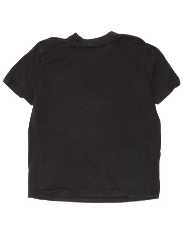 Nike Dame Loose Fit T-Shirt Top UK 10 Small Black Bomuld
