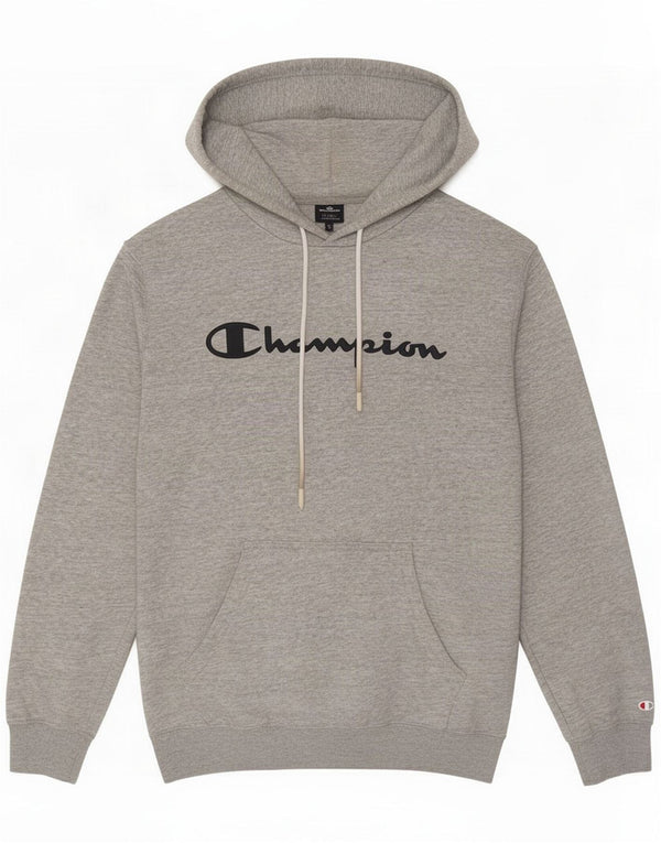 Champion Herre grafisk hættetrøje Jumper Large Grey Flecked Bomuld