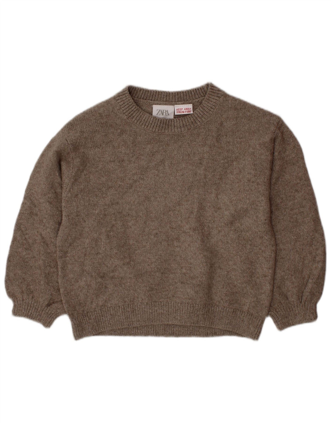 ZARA piger sweater med rund hals 2-3 år Grå