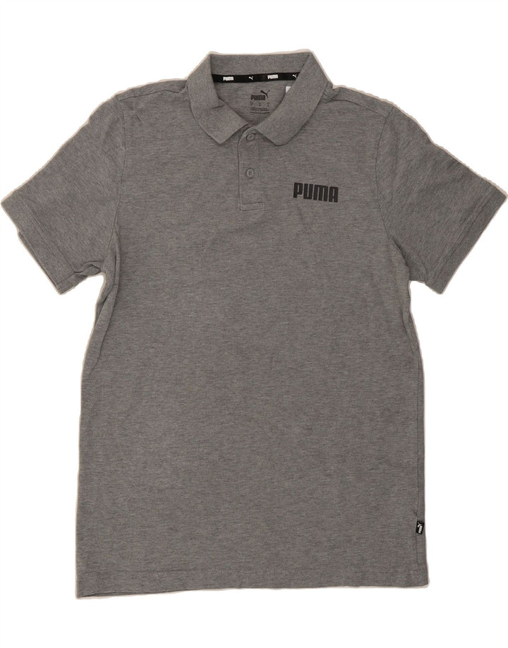 PUMA Mens Polo Shirt Small Grey Cotton Vintage Puma and Second-Hand Puma from Messina Hembry 