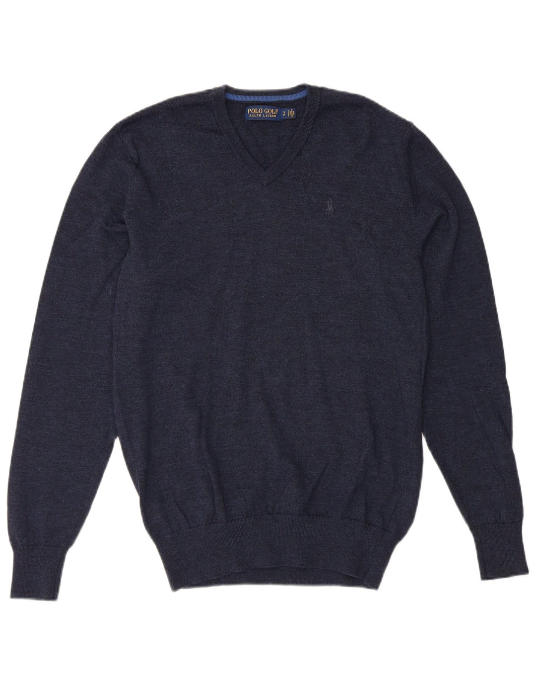 POLO RALPH LAUREN Herre V-hals sweater lille marineblå merinould