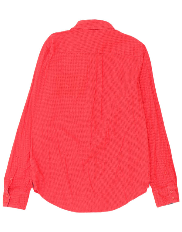 Tommy Hilfiger Dameskjorte UK 10 Lille rødplettet bomuld