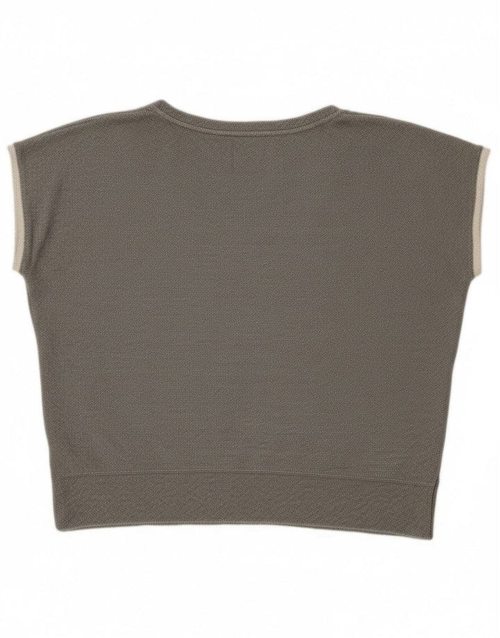 TIMBERLAND Womens Oversized Short Sleeve Sweatshirt Jumper UK 18 XL Grey