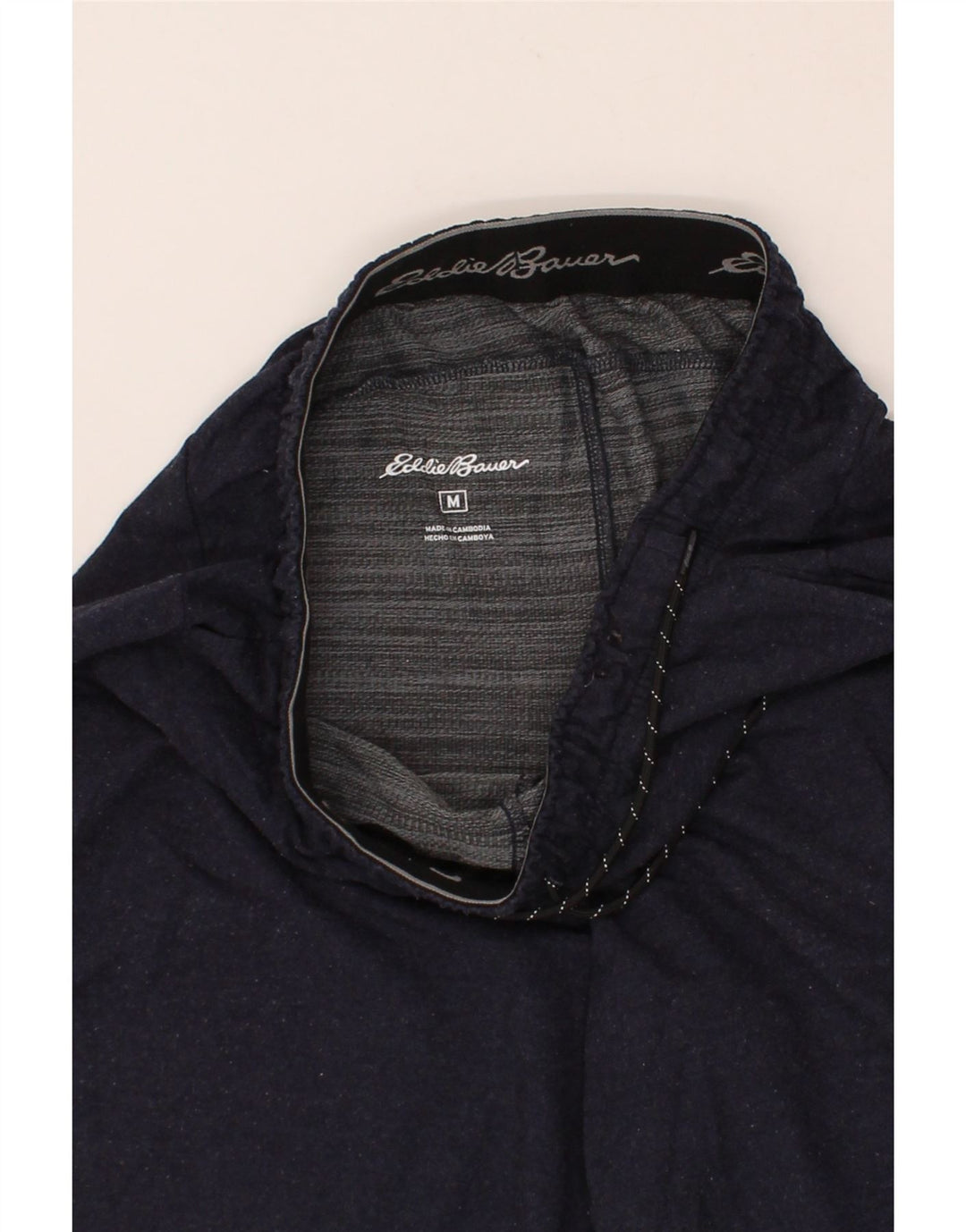 EDDIE BAUER Mens Sport Shorts Medium  Navy Blue Rayon Vintage Eddie Bauer and Second-Hand Eddie Bauer from Messina Hembry 